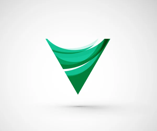 Triángulo del logotipo de la empresa geométrica abstracta , — Vector de stock