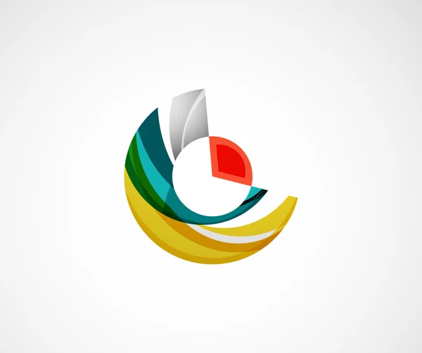 Statistik firma logo design. — Stockvektor