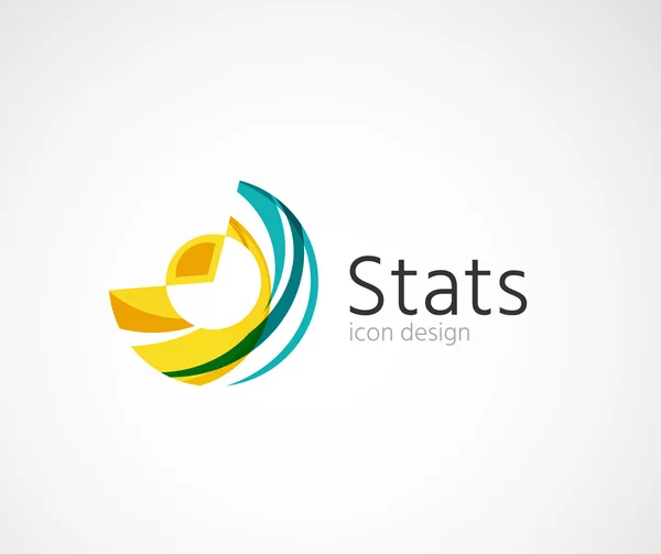 Statistics company logo design. — Stock Vector