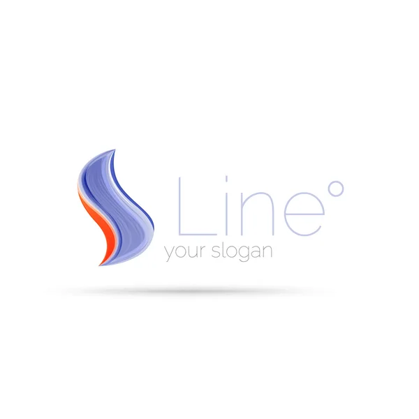 Abstracte Golf lijn logo — Stockvector