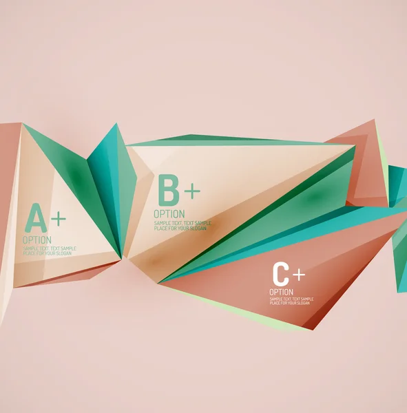 Formas geométricas no ar . — Vetor de Stock