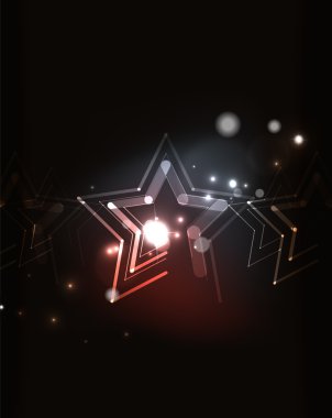 karanlık uzaydaki parlayan yıldızı