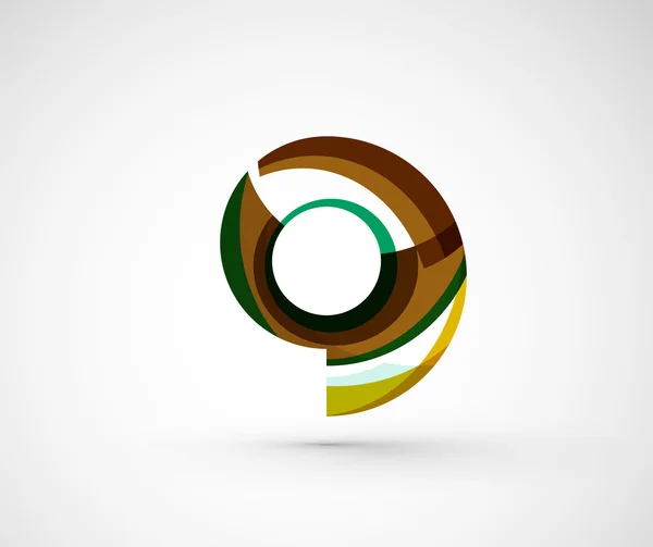 Anillo de logotipo de la empresa geométrica abstracta , — Vector de stock