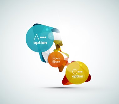 soyut adım infographics iş düzeni