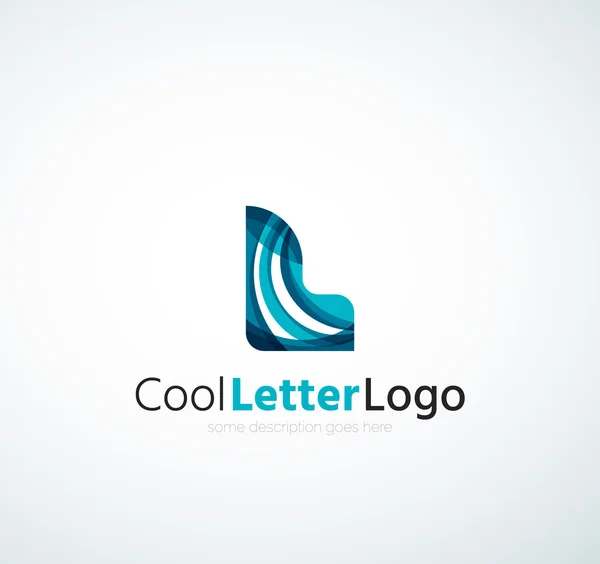 Letra logo de la empresa — Vector de stock