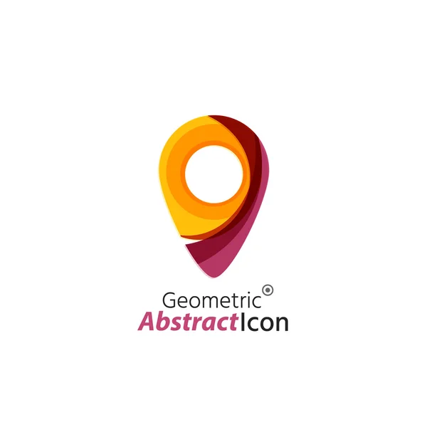 Emblema corporativo de negocio geométrico — Vector de stock