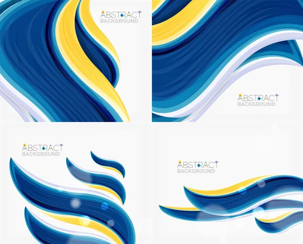 抽象的现实固体波背景 — 图库矢量图片