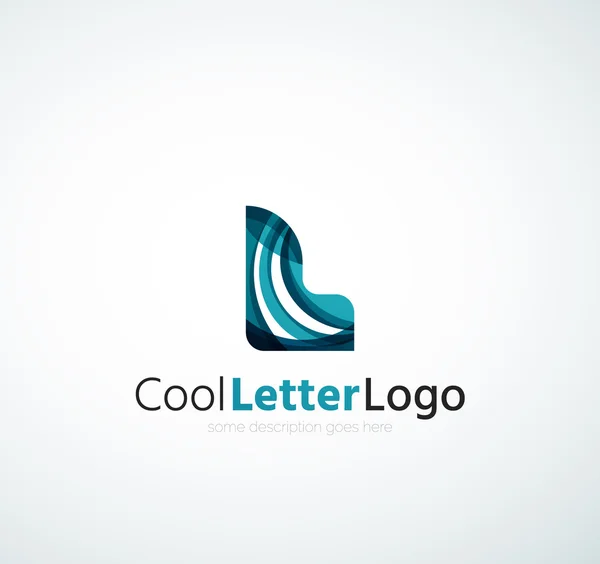 Letra logo de la empresa — Vector de stock