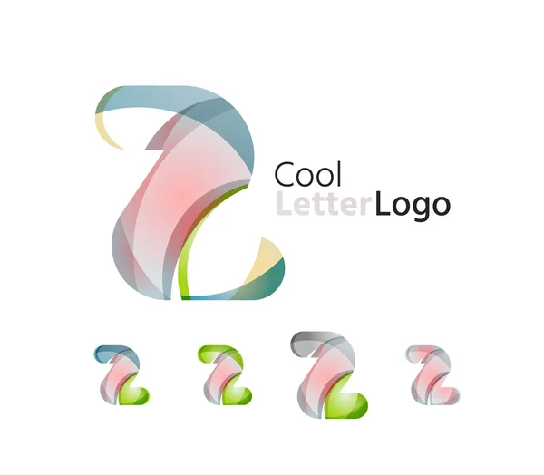 抽象的な z 文字会社ロゴのセット. — ストックベクタ