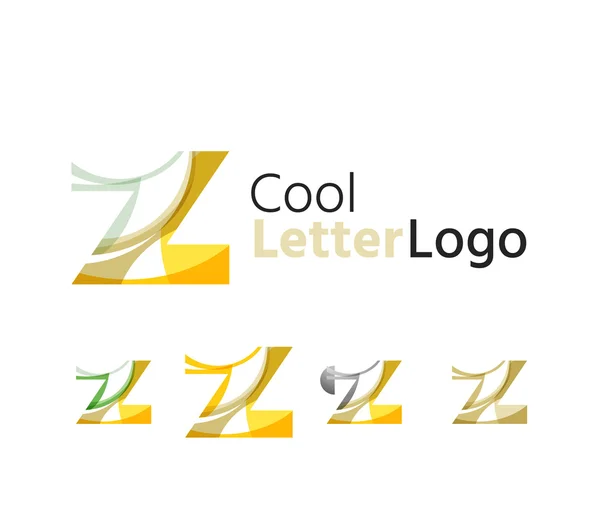 Set of abstract Z letter company logos. — Stock Vector