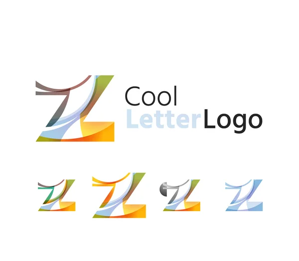 Set di loghi astratti della società Z lettera . — Vettoriale Stock