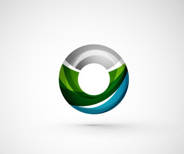 soyut geometrik şirket logosu yüzük, halka