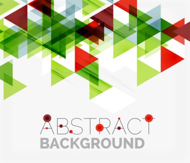 Soyut geometrik arkaplan. Modern çakışan üçgenler