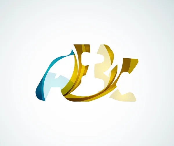 Logo de la empresa Abc. Ilustración vectorial . — Vector de stock