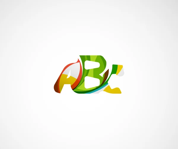 Logo de la empresa Abc. Ilustración vectorial . — Archivo Imágenes Vectoriales