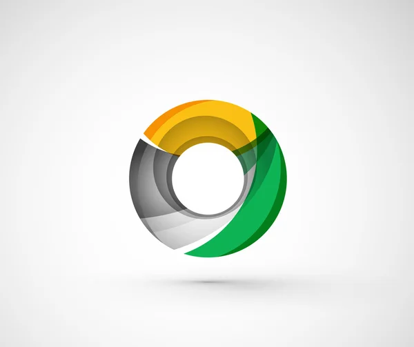 Abstraktní geometrická společnosti logo kruh, kruh — Stockový vektor