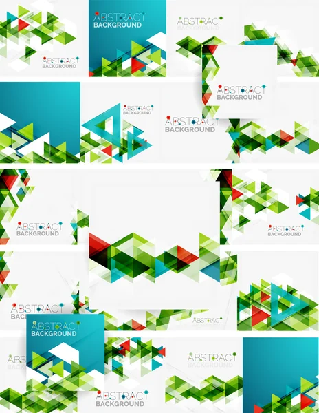 Abstract geometric background. Modern overlapping triangles — Stock Vector
