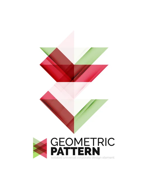 Elemento geométrico patrón de mosaico triángulo aislado en blanco — Vector de stock