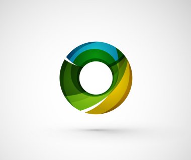 soyut geometrik şirket logosu yüzük, halka