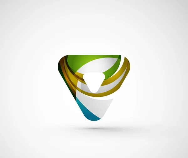 Abstraktní geometrická společnosti logo trojúhelník, šipka — Stockový vektor