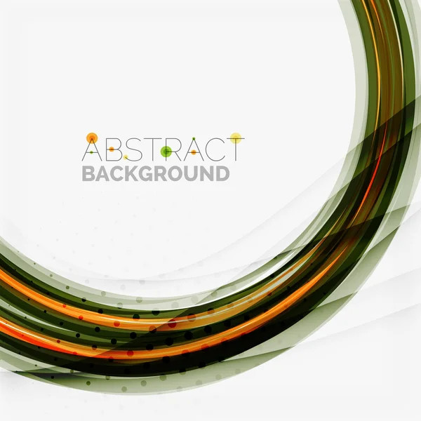 Linea arancio e verde design, natura eco concept — Vettoriale Stock