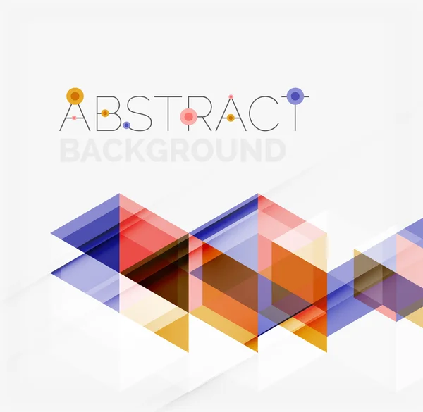 Abstract geometric background. Modern overlapping triangles — Stock Vector