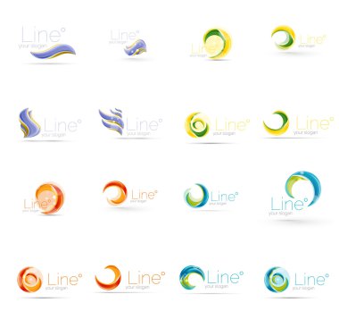 Evrensel soyut geometrik şekiller - iş Amblemler