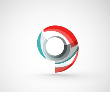 soyut geometrik şirket logosu yüzük, halka