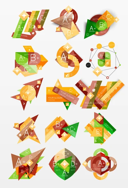 Infographic web düzenleri Grafik kağıt — Stok Vektör