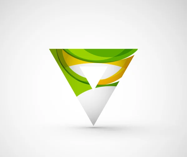 Abstrato logotipo da empresa geométrica triângulo, seta — Vetor de Stock