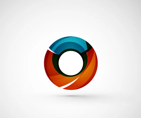 Anillo de logotipo de la empresa geométrica abstracta, círculo — Vector de stock