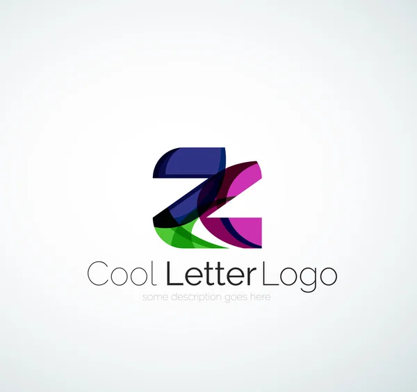 Letra logo de la empresa — Vector de stock