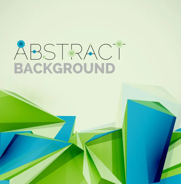 Geometric shapes in the air. Vector abstract background — Stock Vector