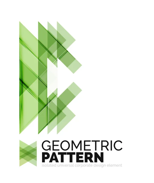 Elementu wzór mozaiki geometrycznej trójkąt na białym tle — Wektor stockowy