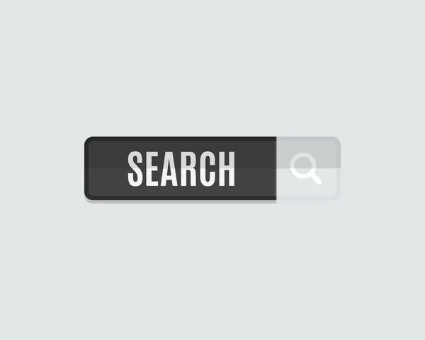 Search web button flat design. Template for website — Stock Photo, Image