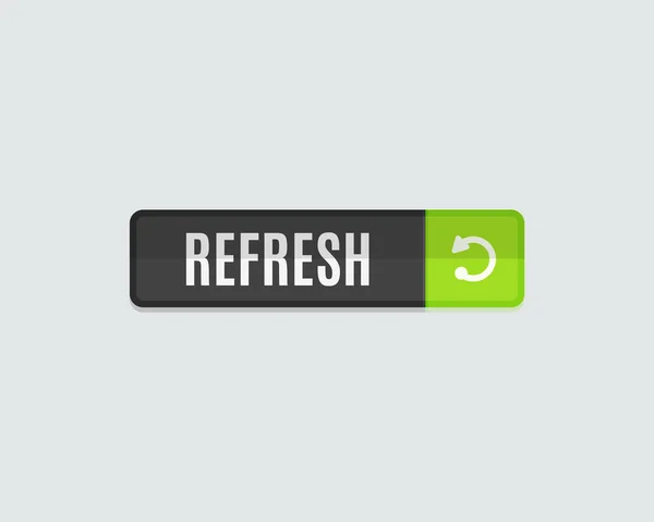 Refresh web button, flat modern design — Wektor stockowy