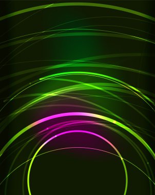 karanlık uzayda parlayan daire