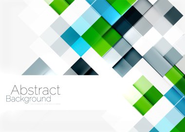 Şekil mozaik desen tasarım kare. Evrensel modern kompozisyon