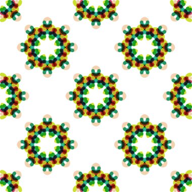 sorunsuz vektör geometrik soyut desen. yaratıcı yuvarlak şekiller kısa çizgiler yapılan.