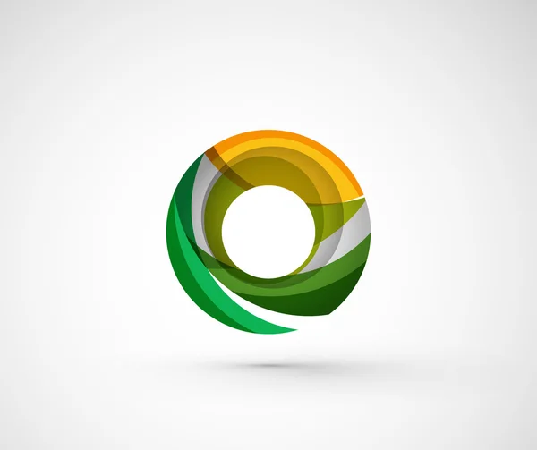 Anillo de logotipo de la empresa geométrica abstracta, círculo — Vector de stock