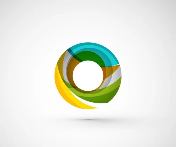 Soyut geometrik şirket logosu yüzük, halka — Stok Vektör