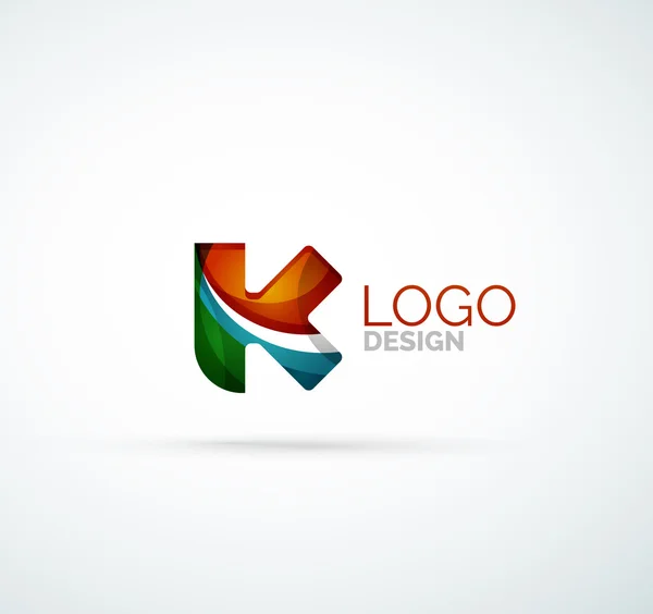 Logotipo de letra vectorial — Vector de stock