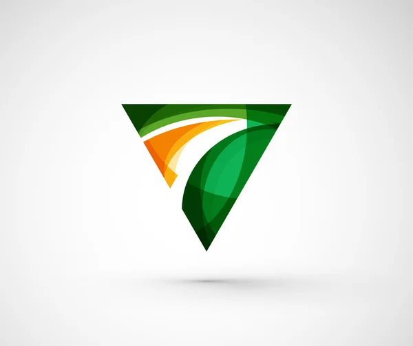 Abstrakta geometriska företaget logotyp triangel, pil — Stock vektor