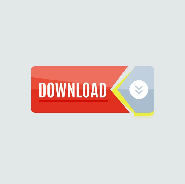Farbenfroher Download-Webbutton. modernes flaches Design. — Stockvektor