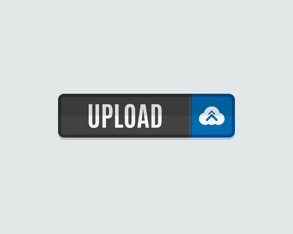 Upload web button flat design — Stock Vector