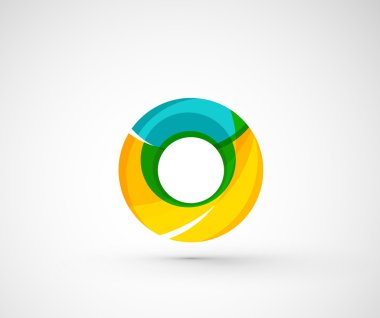 soyut geometrik şirket logosu yüzük, halka