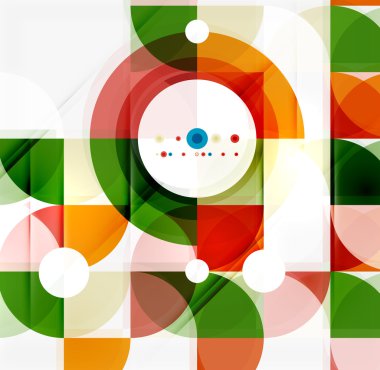 Yarım daire üçgen desen