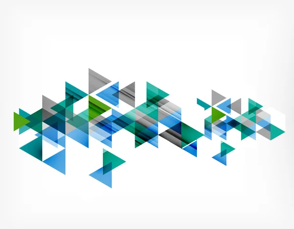 Driehoek patroon samenstelling, abstracte achtergrond met copyspace — Stockvector