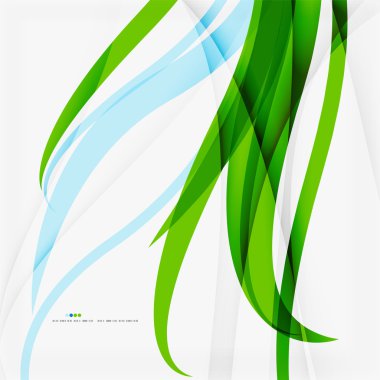 Yeşil mavi dalga satırları