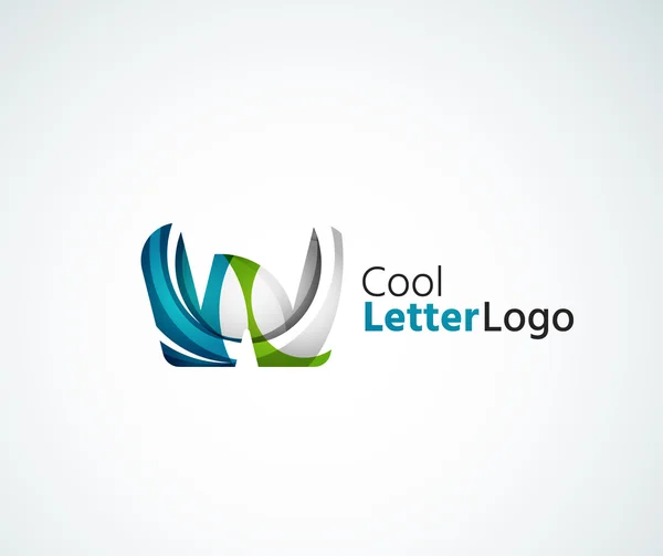 Logo de lettre vectorielle — Image vectorielle